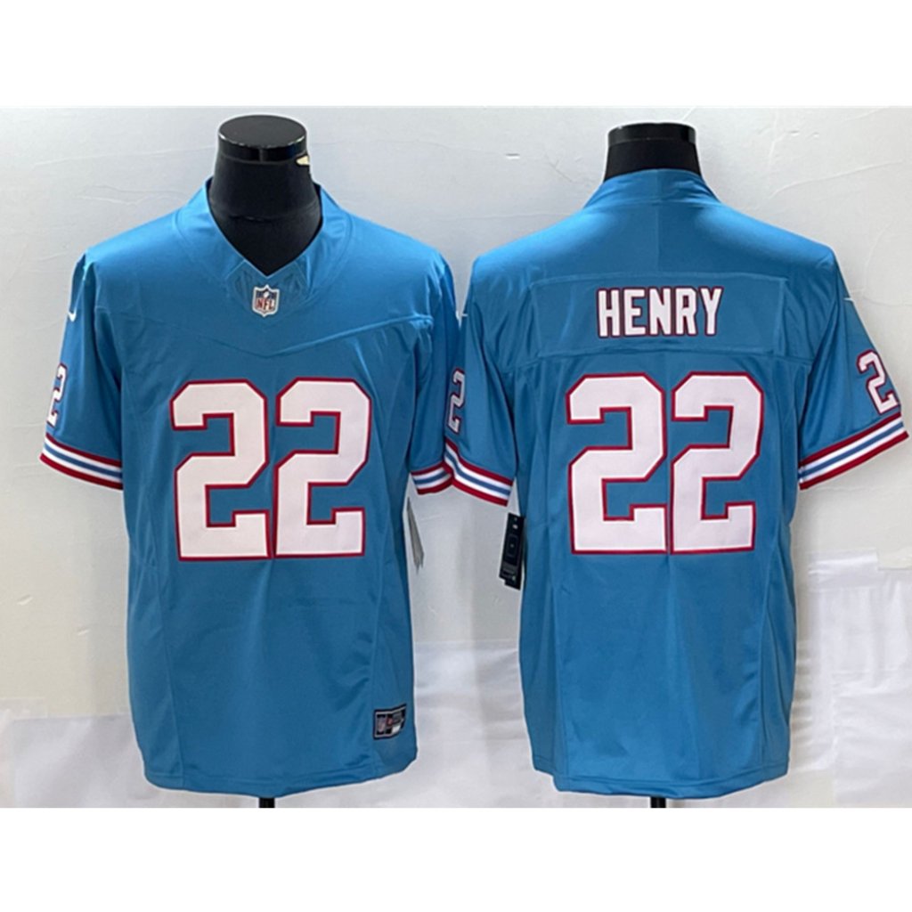 Tennessee Titans Derrick Henry Blue Oilers Throwback Limited Jersey
